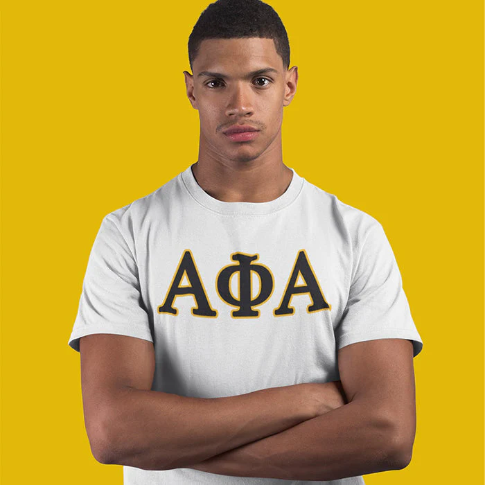 Alpha Phi Alpha Distressed Letter Tee/Sweatshirt - Image 5